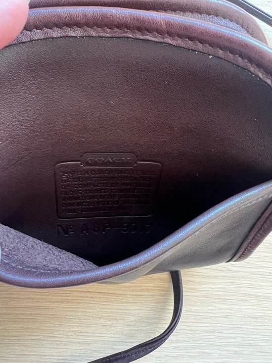 Coach Vintage '98 Abbie Brown Leather Mini Crossbody - Picture 2 of 4